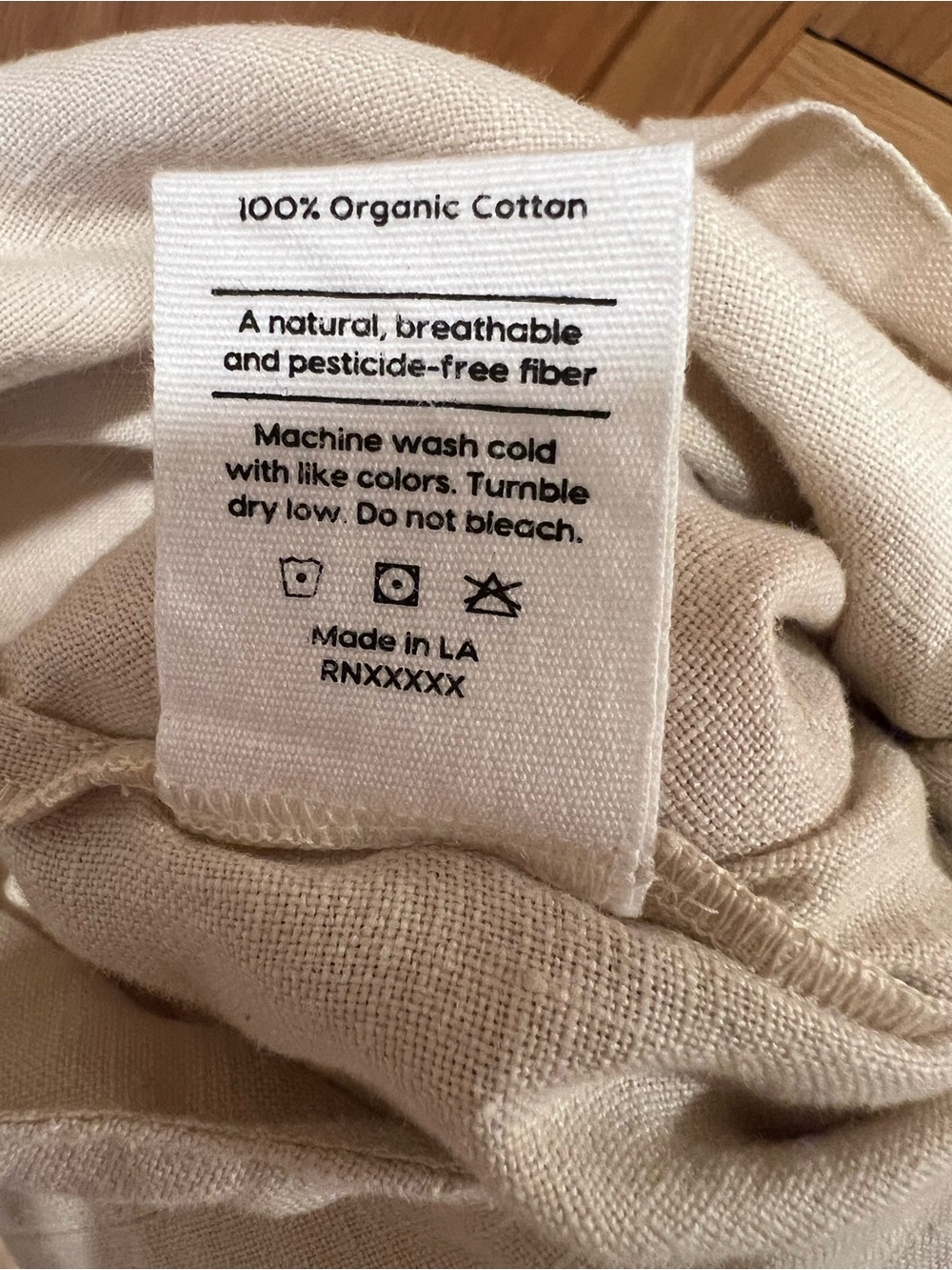 Mate the Label Organic Pearl Jumpsuit Bone Size Small Beach Contemporary Chic - Picture 6 of 6